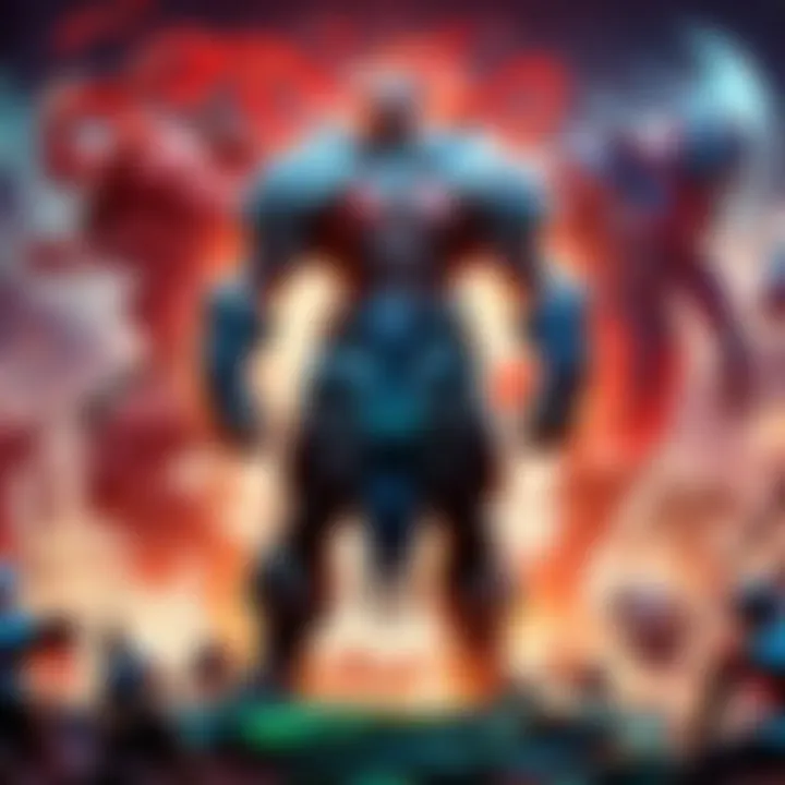 Exciting Esports Tournament A vibrant esports tournament scene featuring players competing intensely.