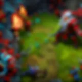 High-Stakes Dota Match Intense Dota gameplay during a competitive match