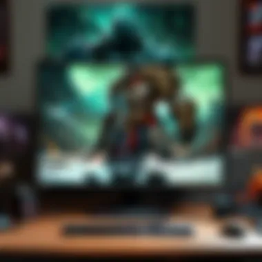 Monitor setup with multiple screens for an immersive experience