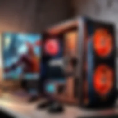 High-Performance Gaming Desktop High-performance gaming desktop showcasing powerful hardware