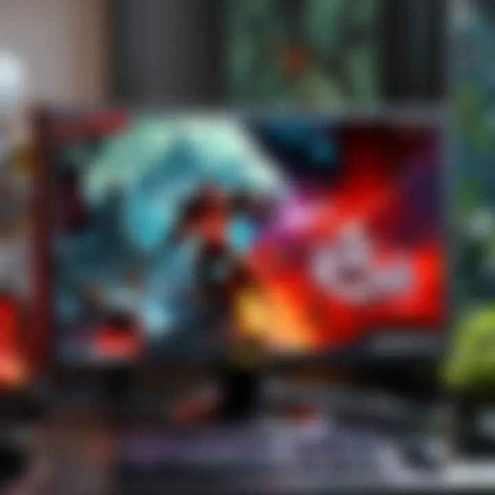 Professional Gaming Monitor A professional gaming monitor with high refresh rate