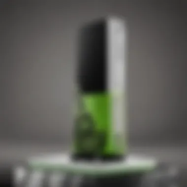 Close-up of high-quality materials used in an Xbox stand