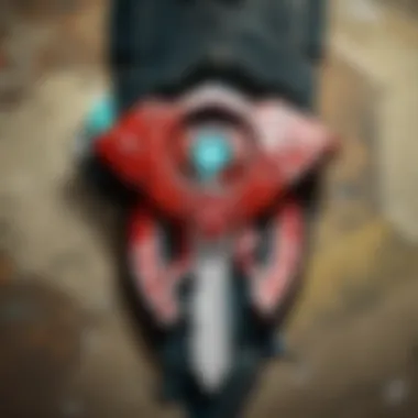 Key Cap Removal in Action A close-up of a key cap being removed from a mechanical keyboard.