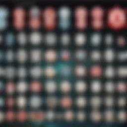 Various types of key cap removers displayed on a wooden surface.