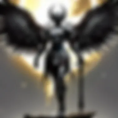 Ethereal Silver Kayle silhouette design