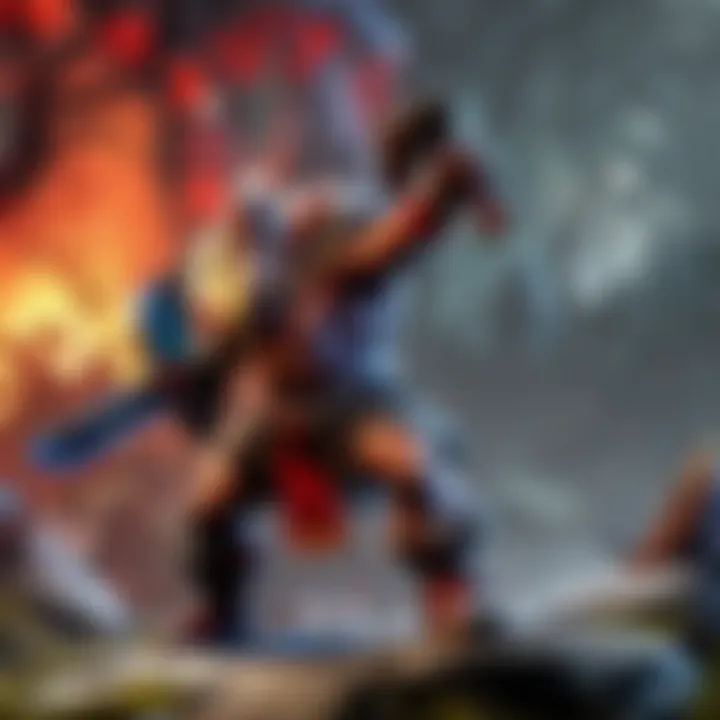 Optimal Positioning Tactics for Axe Axe showcasing optimal positioning in a team fight