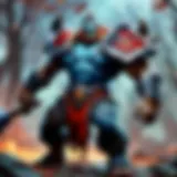 Axe hero using his signature ultimate ability in Dota 2