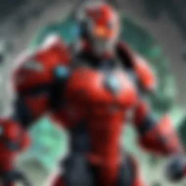 Virtual reality headset with futuristic design