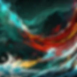 Abstract art concept illustration