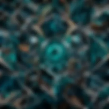 Minimalist geometric patterns illustration