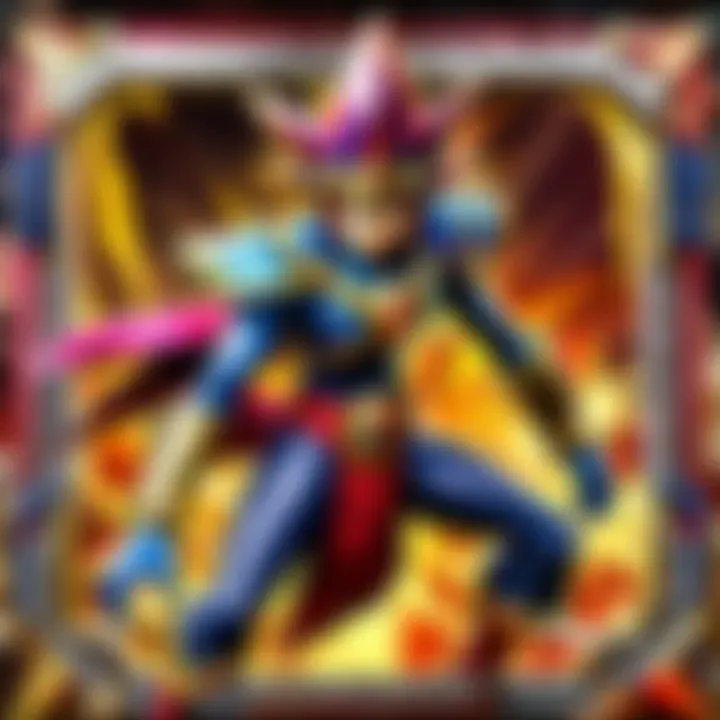 An engaging gameplay scene featuring Yu-Gi-Oh! cards in action