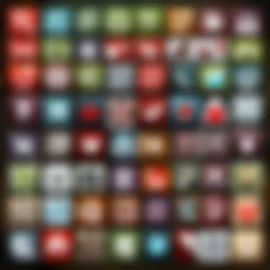 Digital world map with copyright-free playlist icons