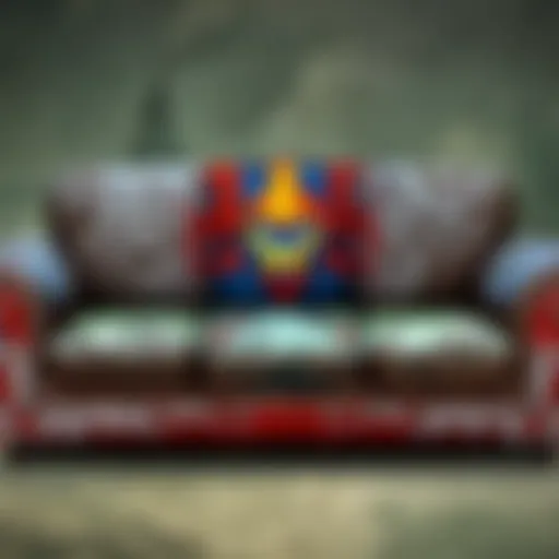 A vibrant couch skins collection showcasing various designs and themes for gaming setups.