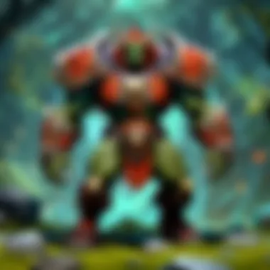 A strategic gameplay moment showcasing Dota heroes in action.