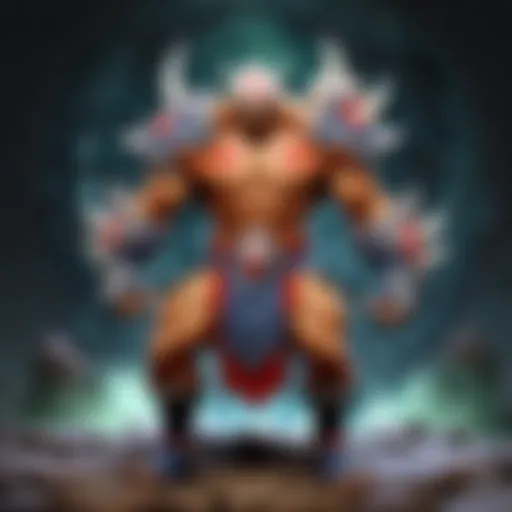 Hero Strengths Against GANR Counters A detailed illustration of various Dota heroes and their strengths against GANR counters.