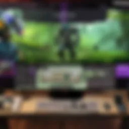 A vibrant Twitch streaming setup showcasing engaging Dota gameplay.