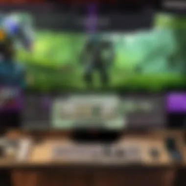 A vibrant Twitch streaming setup showcasing engaging Dota gameplay.