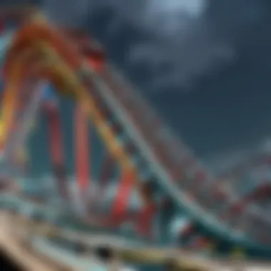 Close-up of unique design elements within the Roller Coaster Expansion