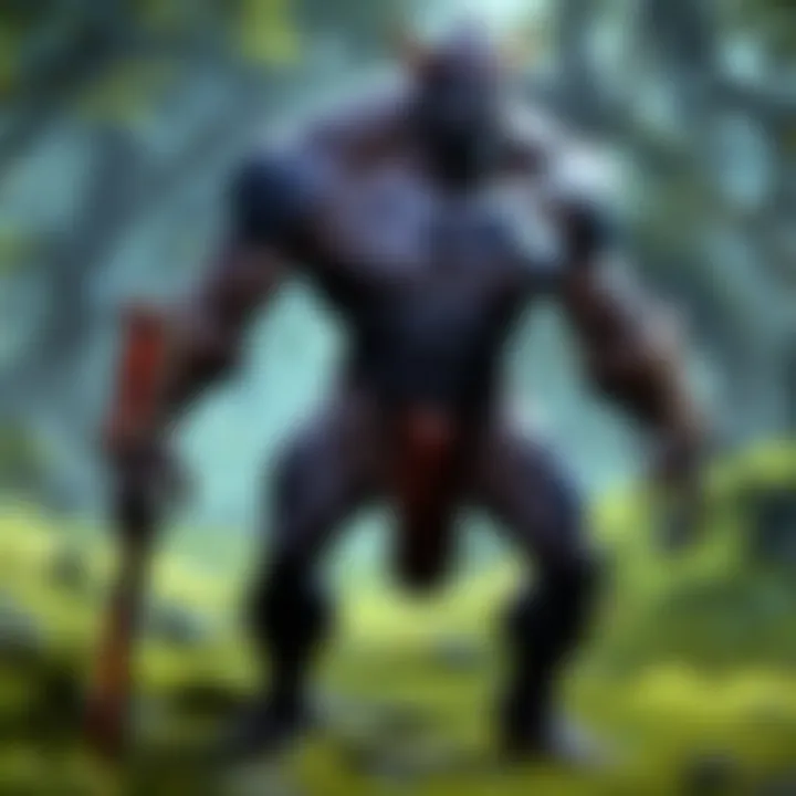 Dota gameplay footage being edited in software