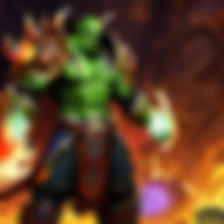 Visual storytelling element showcasing faction conflict in The Burning Crusade expansion