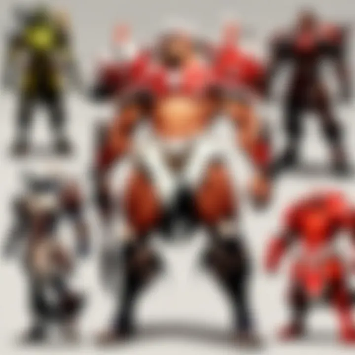 An illustration representing team compositions involving free heroes.