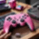 G Pro Wireless Superlight Pink on a stylish gaming desk