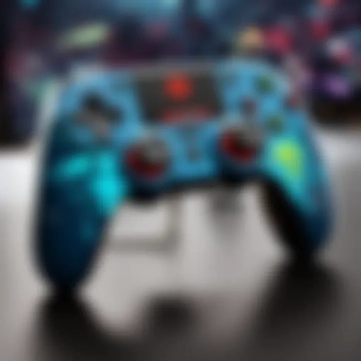 An ergonomic gaming thumb grip fitted onto a controller