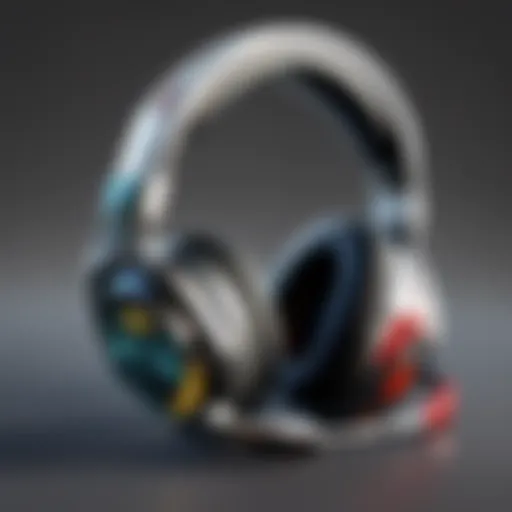 Comfortable gaming headset design accommodating glasses