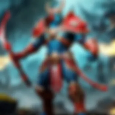 Dota Battlefield Overview An intricate landscape showcasing the Dota battlefield