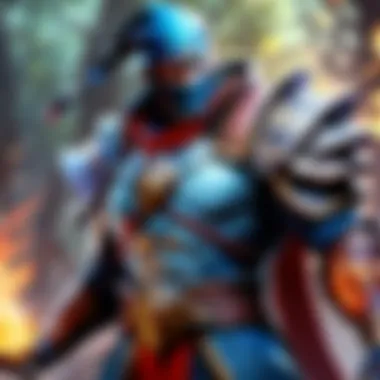 Magic Commander's Spellcasting A powerful magic commander casting a spell