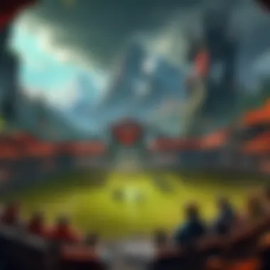 Spectators engaged in watching a live online gaming event.