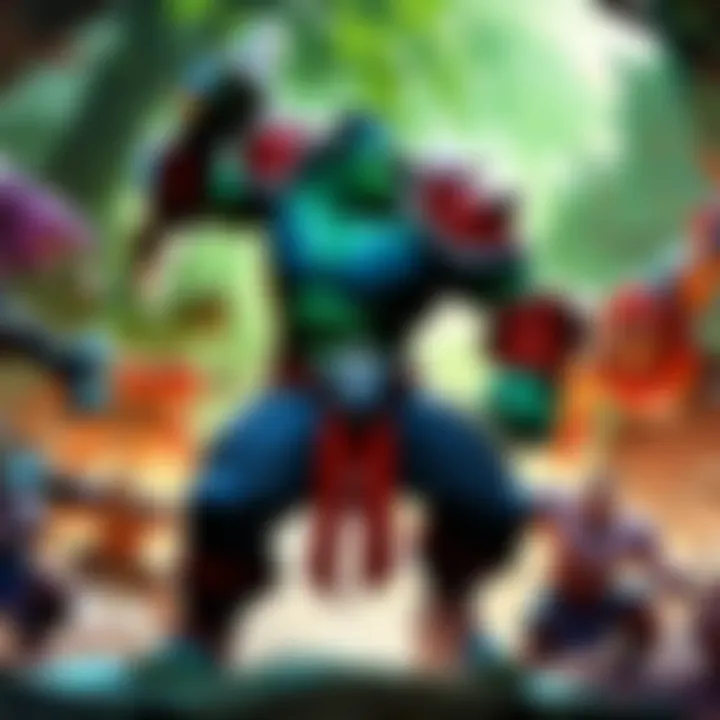 Players in Action Dota players engaged in an online tournament