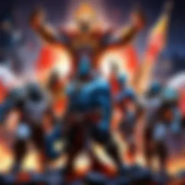 Dota Champions Celebrating Victory