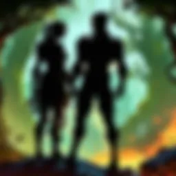 Mysterious Silhouettes in Virtual Space