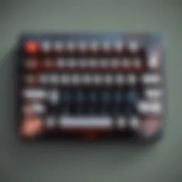 Minimalistic design keyboard for gaming