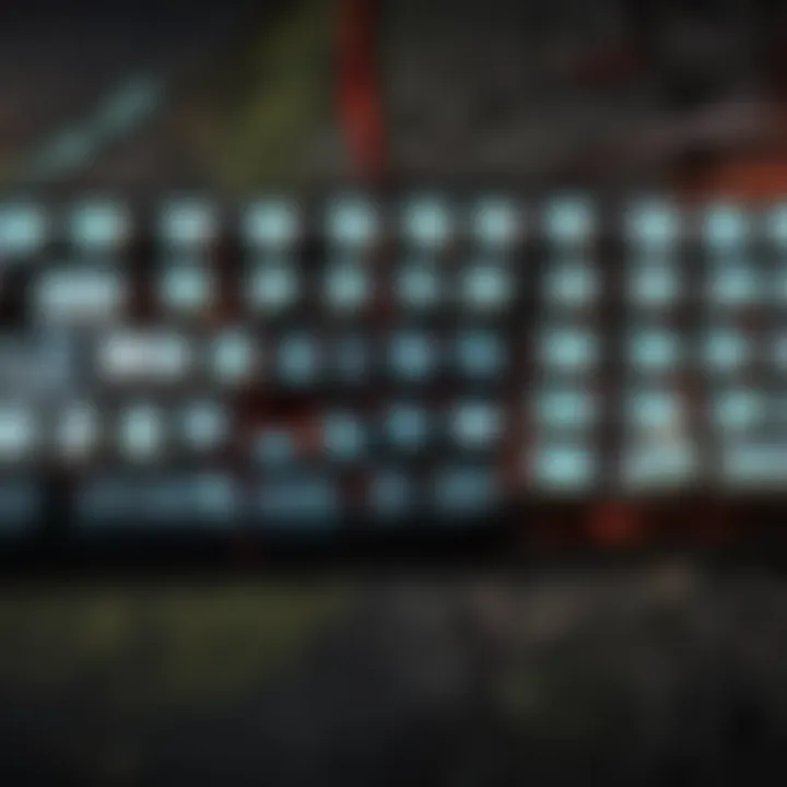 A gamer utilizing a keyboard with programmable keys for improved gaming performance.