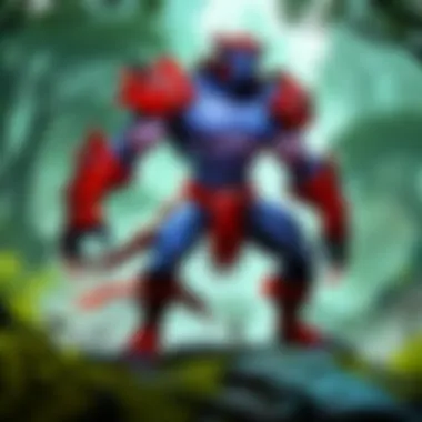 Fantasy world with mythical creatures