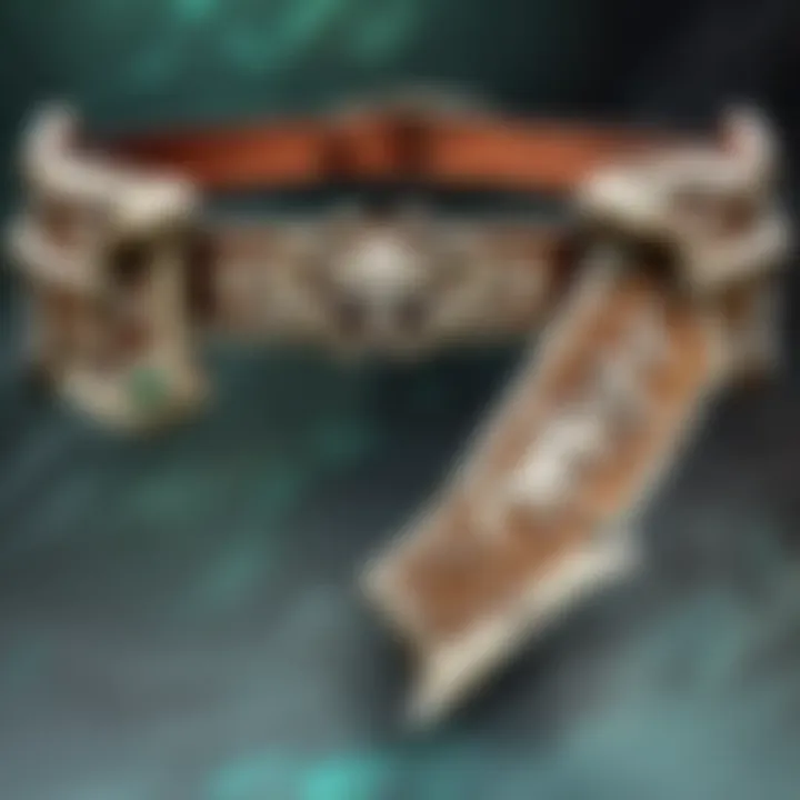 An illustration showcasing the Bone Collector Belt in Dota gameplay