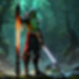 Illustration of the Magic Stick's mechanics and usage in gameplay