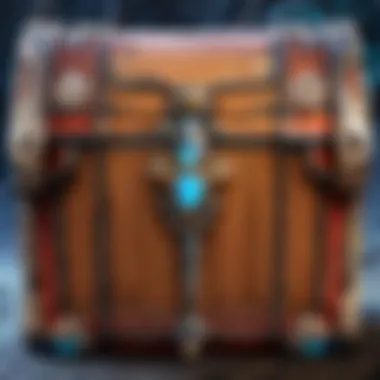 Unique Designs of the Worlds Away Chest Detailed view showcasing unique designs of the chest