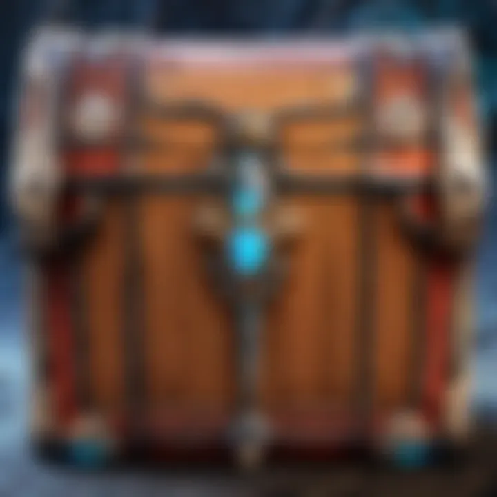 Unique Designs of the Worlds Away Chest Detailed view showcasing unique designs of the chest