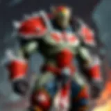 A creative depiction of characters engaged in riot roleplay within the Dota universe.