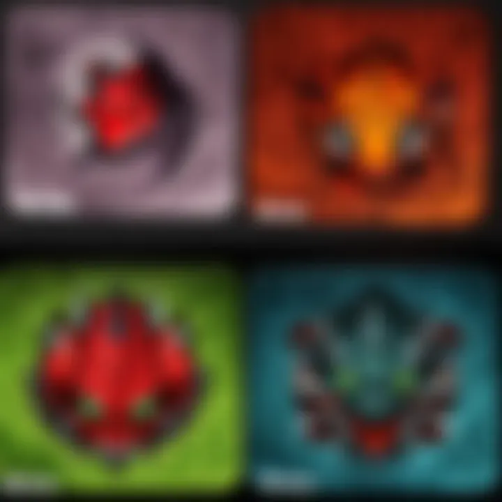 A comparison chart displaying different materials used in gaming mouse pads and their benefits.