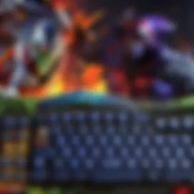 In-game scene demonstrating the influence of keyboard performance on gameplay