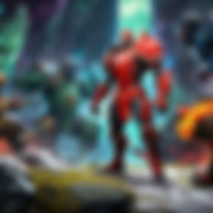 Dynamic esports event showcasing sponsor branding