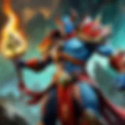 A mystical landscape representing the Dota universe