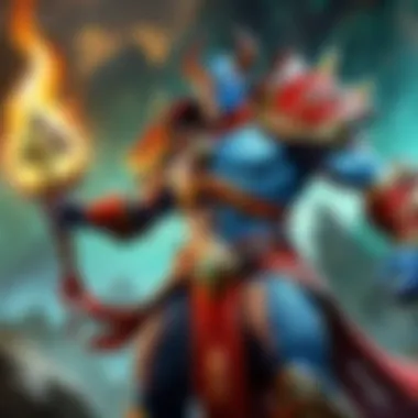 Enchantment of the Dota Realm A mystical landscape representing the Dota universe