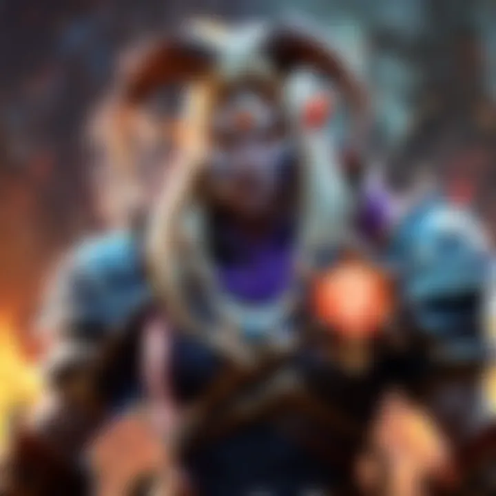 Themes Behind the Names An intricate design illustrating the thematic elements of character names