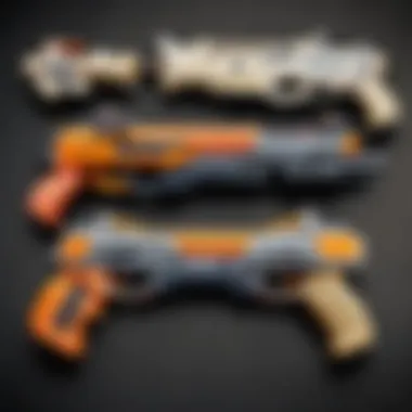 A vibrant display of various Call of Duty Nerf guns emphasizing their range and collector appeal