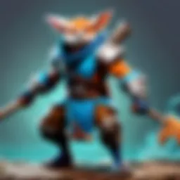 Meepo's unique clone ability in action